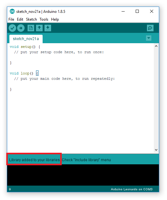 arduino 1.8.5 void